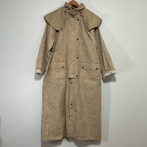 The Australian Outback Collection Men's Natural Duck Canvas Duster Long Coat